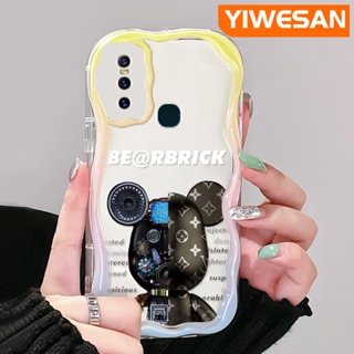 เคสโทรศัพท์มือถือแบบนิ่ม ใส กันกระแทก ลายหมีกลไก แฟชั่น สําหรับ VIVO S7 V20 Pro V15 Pro