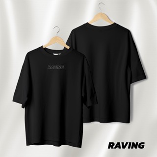 RAVING เสื้อยืดสตรีท Oversizeสามารถปรับแต่งได้