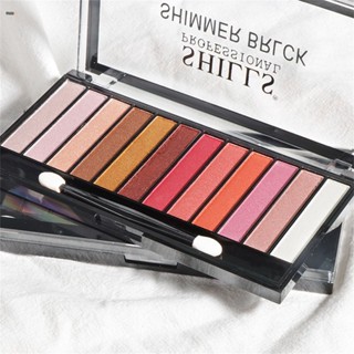 Hllr Helen Beauty Summer Fresh 12 สีอายแชโดว์แผ่น Earth Color Multicolor Pearlescent Girl Beginner nuuo