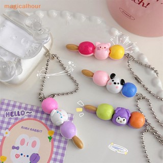 Magicalhour^^ พวงกุญแจ จี้ตุ๊กตาการ์ตูน Sanrio Candied Haws Kuromi HelloKitty สําหรับตกแต่งรถยนต์ กระเป๋าเป้สะพายหลัง