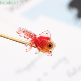 Fishstick1 จี้ปลาทองนําโชค สําหรับผู้หญิง Diy จี้ห้อยต่างหู ปลาทอง เครื่องประดับค้นพบ