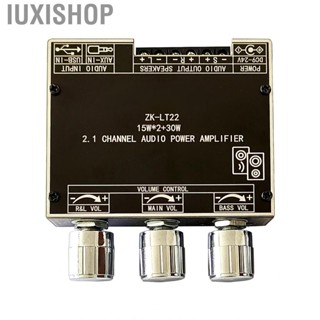 Iuxishop Audio Amplifier Module  Panel PCB Brass ABS Stepless Tuning 2.1 Channel for Maintenance