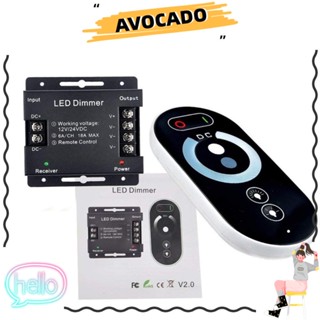 Avocarr สวิตช์ไฟสัมผัส 6 คีย์ พลาสติก อลูมิเนียม แบบพกพา 18A DC12V-24V สีดํา ขาวดํา