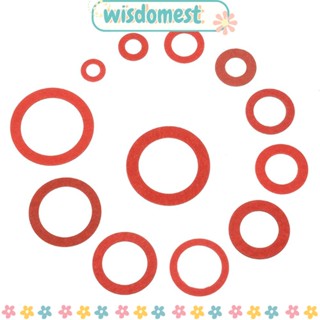 Wisdomest อุปกรณ์แหวนรอง แบบแบน ฉนวนกันความร้อน สีแดง สําหรับกระดาษ