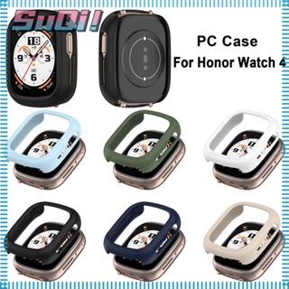 Suqi เคส PC แข็ง ป้องกันหน้าจอ อุปกรณ์เสริม สําหรับสมาร์ทวอทช์ Honor Watch 4