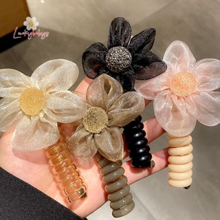 Luckybabys&gt; ยางรัดผมหางม้า ยางรัดผม มัดผม Scrunchies สายโทรศัพท์ เครื่องประดับผม แฟชั่น ที่คาดผมผู้หญิง ใหม่