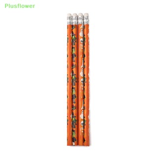 (Plusflower) ดินสอเบส เป็นมิตรกับสิ่งแวดล้อม ลายฮาโลวีน 10 ชิ้น