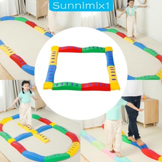 [Sunnimix1] ของเล่นบล็อกตัวต่อ กันลื่น สีรุ้ง เสริมพัฒนาการเด็ก สําหรับในร่ม และกลางแจ้ง