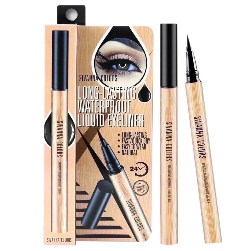 SIVANNA LONG-LASTING WATERPROOF LIQUID EYELINER #HF775 : ซิวานน่า อายไลเนอร์ x 1ชิ้น abcmall