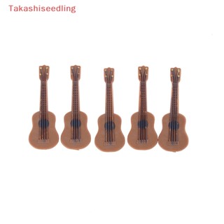 (Takashiseedling) เครื่องดนตรีกีตาร์คลาสสิก ขนาดเล็ก สําหรับตกแต่งบ้านตุ๊กตา 1:12 1:24