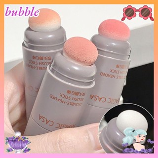 Bubble เครื่องสําอาง บลัชออนฟองน้ํา แบบสองหัว ขยายได้ ติดทนนาน