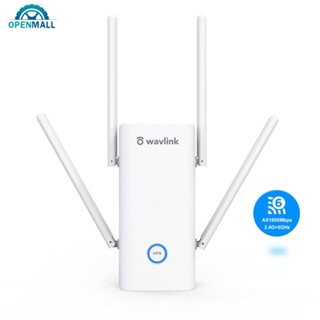 Openmall เครื่องทวนสัญญาณ WiFi ไร้สาย AX1800 MU-MIMO WiFi 6 ช่วงตาข่าย Dual Band WPS AP I5X9