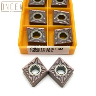 【ONCEMOREAGAIN】Turning Inserts 10Pcs CNMG120408-MA CNMG432 MA Carbide Cast Iron Insert