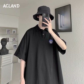 Acland เสื้อยืดผู้ชาย ผู้ชายเสื้อเชิ้ต เสื้อยืด ผ้านุ่ม ใส่สบาย ไม่หด ไม่ต้องรีด 36Z230907