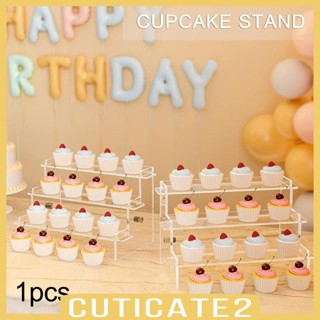 [Cuticate2] ชั้นวางของอะคริลิคใส 3 ชั้น สําหรับวางตุ๊กตา น้ําหอม เค้ก ขนมหวาน