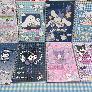 Sanrio สมุดโน้ตบุ๊ก ขนาด A5 ลาย Hello kitty Kuromi Cinnamoroll เครื่องเขียน สําหรับนักเรียน สํานักงาน