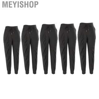 Meyishop Sports Pants   Drawstring Closure Polyester Running Trousers for Jogging Summer