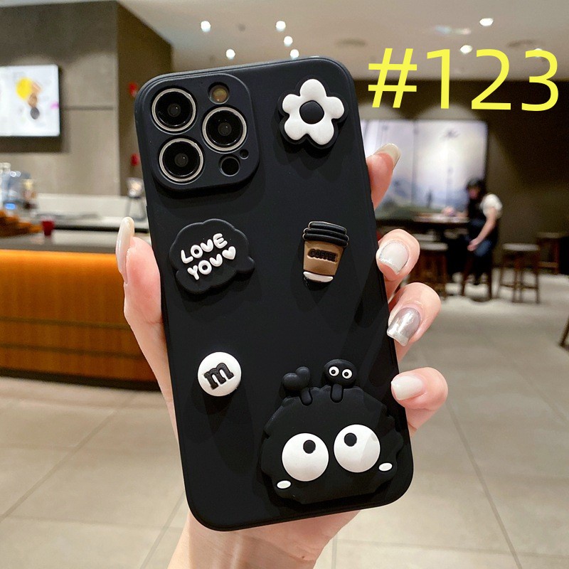 สําหรับ TECNO POVA 5 4 Pro Spark 10 10C Camon 20 Pro Spark GO POP 5 4 LTE POVA 3 NEO Spark 8C 8P 7T 7 Pro 6 GO Air Camon 40 16 3D ถ่านหินสีดํากาแฟสนุกน่ารัก เคสโทรศัพท์