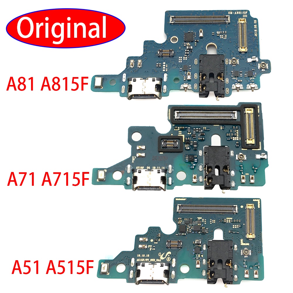 ของแท้ บอร์ดเชื่อมต่อสายชาร์จ USB สําหรับ Samsung Galaxy A51 A515F A71 A715F A81 A815F