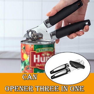 Manual Can Opener Hand Crank Can Opener With Long Handles Smooth Edge Can Opener