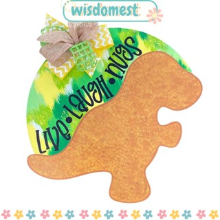 WISDOMEST ป้ายต้อนรับ ลาย Brontosaurus สําหรับแขวนตกแต่งประตู ปาร์ตี้ กลางแจ้ง