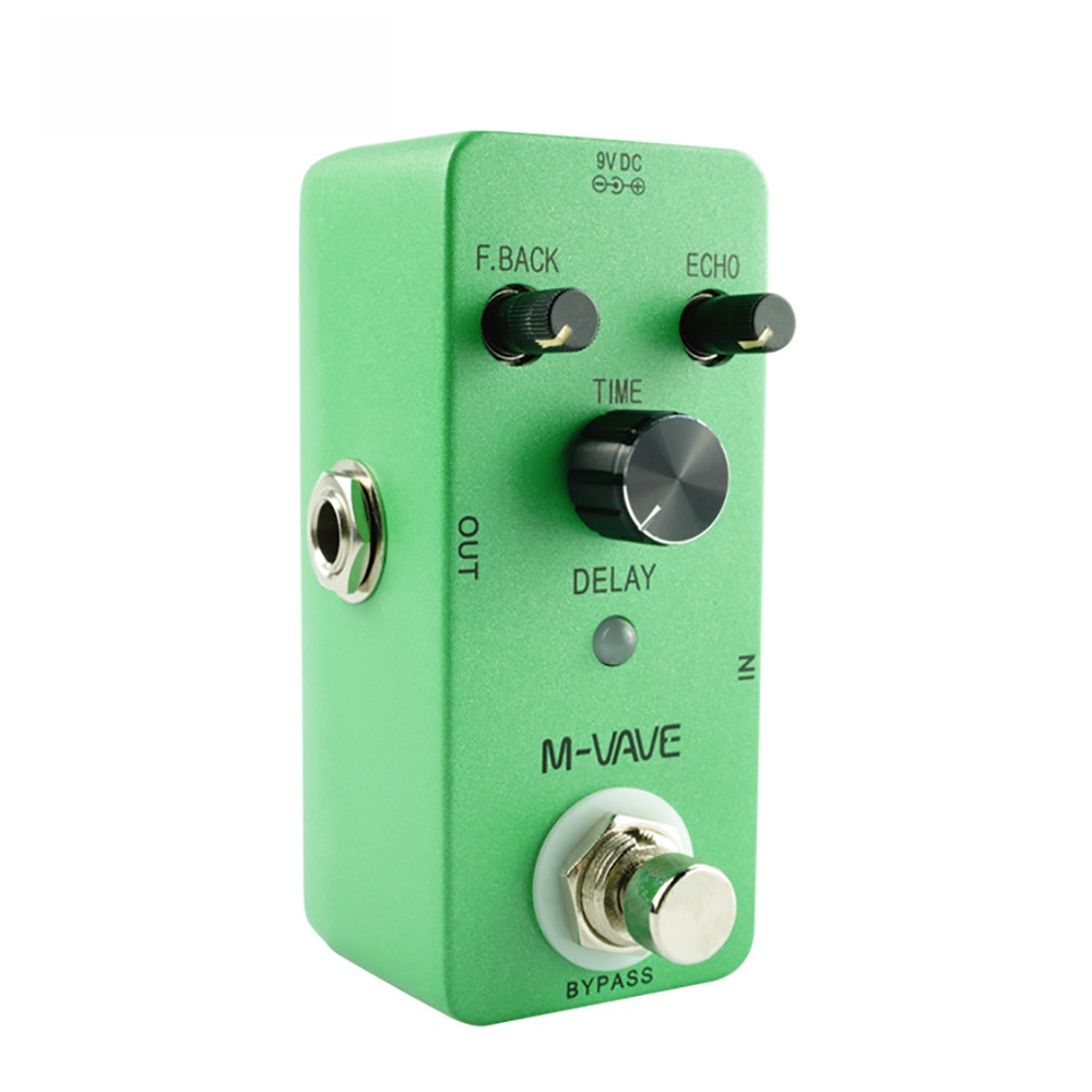 M-VAVE CLASS DELAY เหยียบดิจิตอลกีตาร์ True Bypass โลหะโปรเซสเซอร์อุปกรณ์เสริมกีตาร์ Cuvave CUBE BAB