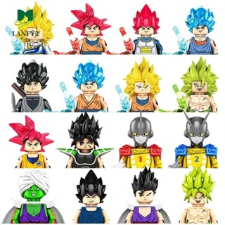 Alanfy ของเล่นตัวต่อ ตุ๊กตาอนิเมะ Dragon Ball Son Goku Zeno Vegeta Bricks ขนาดเล็ก เพื่อการเรียนรู้ สําหรับเด็ก