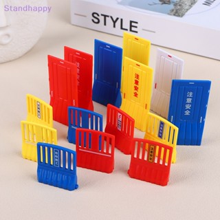 Standhappy ใหม่ ฉากก่อสร้างถนนจิ๋ว 1:12 อุปกรณ์เสริม สําหรับบ้านตุ๊กตา 10 ชิ้น