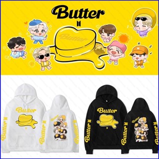 Gp1 เสื้อกันหนาวลําลอง มีฮู้ด ลาย Kpop BTS Butter อัลบั้มใหม่ สไตล์ฮาราจูกุ สําหรับผู้ชาย และผู้หญิง PG1 2021