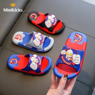 MiniKicks รองเท้าเด็กผู้ชาย รองเท้าแตะเด็กผู้ชาย มีสไตล์และสะดวกสบาย กันลื่น สะดวกสบาย แฟชั่น ขั้นสูง 2023 NEW RTX2390L39 36Z230909