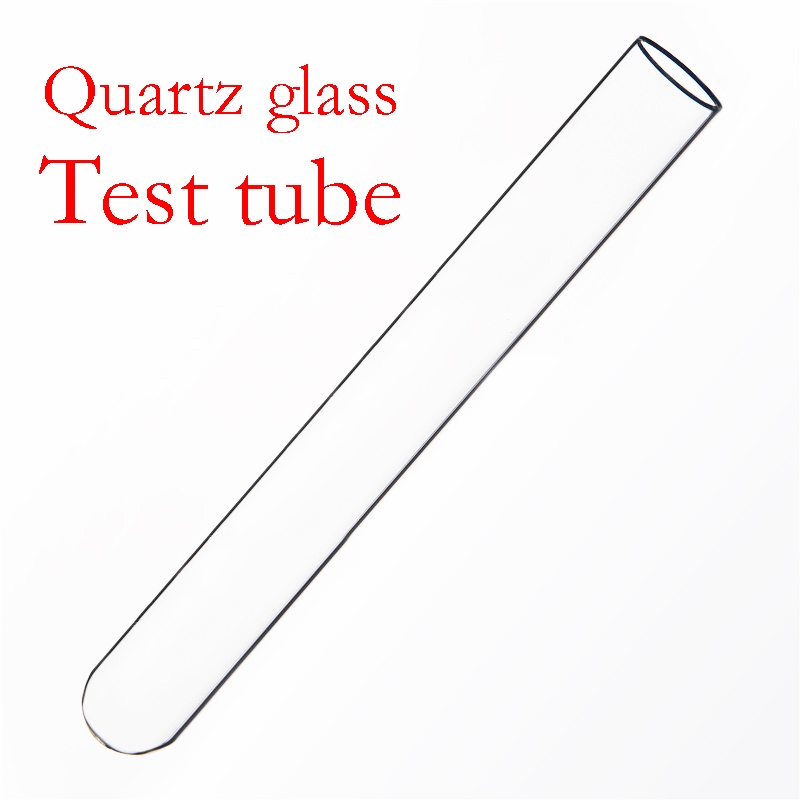 Quartz glass test tube,O.D. 25mm,L. 225mm,High temperature resistant glass test tube