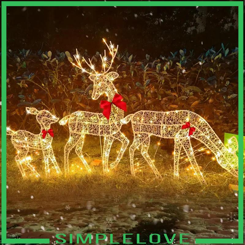 [ Reindeer Family ตกแต่งคริสต์มาส Xmas Reindeer Decor สําหรับลานสวน