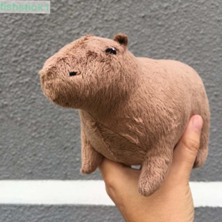 Fishstick1 หมอนตุ๊กตานุ่ม รูปการ์ตูน Capybara ผ้าฝ้าย ของขวัญวันเกิด สําหรับตกแต่งบ้าน