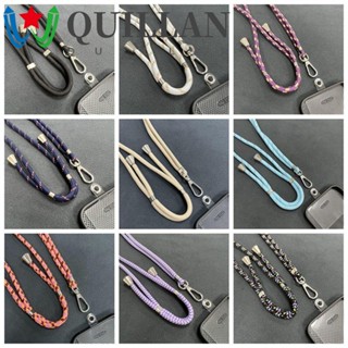 Quillan สายคล้องโทรศัพท์มือถือ, สายคล้องคอโทรศัพท์ ป้องกันการสูญหาย ที่ถอดออกได้, สายคล้องคอ ปรับได้ สากล ที่มีสีสัน ยาว อุปกรณ์เสริมโทรศัพท์มือถือ