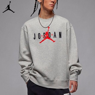 【พร้อมส่ง】ของแท้ 100% เสื้อกันหนาว ผ้าถัก พิมพ์ลาย Air Jordan ทรงหลวม สําหรับผู้ชาย ผู้หญิง FD9938