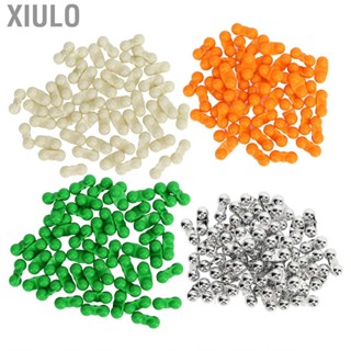 Xiulo 50PCS Fishing Double Rattle Metal Sea Attractor Bell Beads with Plastic Case Fish Bite Alarm Bead Luring