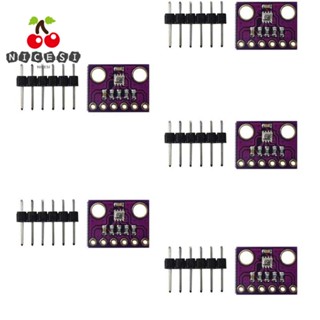 Nicesi โมดูลเซนเซอร์วัดความดันบรรยากาศ 2.54 มม. Pin ความแม่นยําสูง 300-1100hPa GY-BMP280-3.3 5 ชิ้น