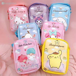 Sanrio กระเป๋าสะพายข้างน่ารักการ์ตูน Messenger กระเป๋าสะพายหลัง Hellokitty Cinnamoroll กระเป๋าใส่เหรียญโทรศัพท์มือถือกระเป๋าเก็บกุญแจ TH