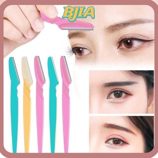 Bja 15 ชิ้น เครื่องโกนหนวด Dermaplaning, เครื่องมือตัดแต่งคิ้ว แบบพกพา ที่เรียบง่าย, มีดโกนคิ้ว สามสี สากล เครื่องมือความงาม ที่กันจอนใบหน้าผู้ชาย