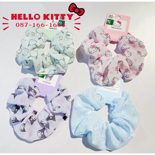 [พร้อมส่งจากร้านไทย] ลิขสิทธิ์แท้ 100% Sanrio HELLO KITTY (มี4ลายให้เลือก)โดนัทรัดผมคิตตี้ ยางรัดผมคิตตี้ วัสดุเป็นผ้า