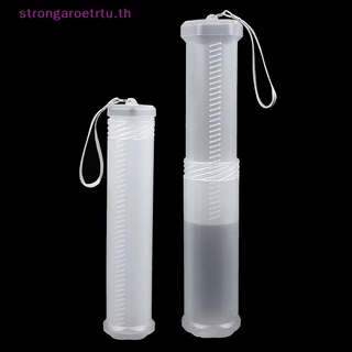 Strongaroetrtu กระบอกรูปร่างอุปกรณ์นักเรียนกล่องดินสอ PP แบบพกพาปรับได้