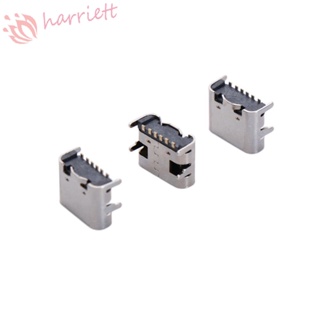 Harriett ซ็อกเก็ตเชื่อมต่อ Type C สําหรับพอร์ตชาร์จ PCB 6 Pin SMT SMD DIP USB 3.1