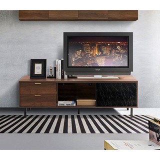 [กทม. 3-5 วัน ส่ง] Koncept furniture ไซด์บอร์ด รุ่น Tavern สีไม้เข้ม (160x45x51 ซม.)