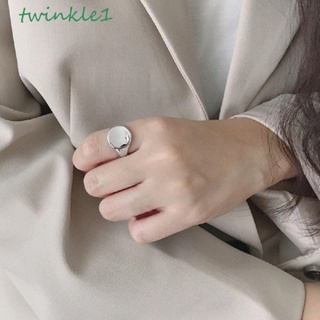 Twinkle1 แหวนแฟชั่น ทรงกลม ปรับได้ สีทอง