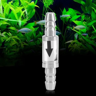 Instore CO2 วาล์วตรวจสอบทางเดียว สเตนเลส 4 มม. CO2 ตัวควบคุมกระจาย CO2 สีเงิน ไม่เป็นสนิม ไม่ย้อนกลับ CO2 สําหรับตู้ปลา