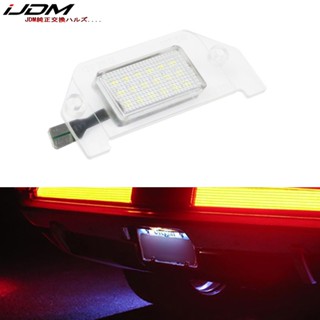 Ijdm หลอดไฟซีนอน LED 18-SMD 12V 6000k สีขาว แบบเปลี่ยน สําหรับติดป้ายทะเบียนรถยนต์ Avenger Dodge Charger Challenger Dart Magnum Chrysler 300 Sebring 2005-2014 OEM 1 ชิ้น 4805846Aa 4805846Ab