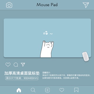 แผ่นรองเมาส์ คีย์บอร์ด กันลื่น ลายการ์ตูนน่ารัก ขนาดใหญ่ สําหรับเล่นเกมคอมพิวเตอร์ ใช้ในบ้าน สํานักงาน