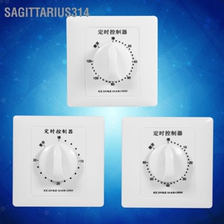 Sagittarius314 AC 220V 30/60/120 นาทีปั๊มจับเวลาจับเวลาเครื่องกลสวิทช์ควบคุมนับถอยหลัง 86 แผง