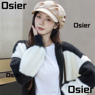 Osier1 หมวกเบสบอล ทรงเมฆ สีพื้น แฟชั่น สําหรับผู้หญิง