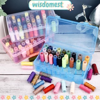 Wisdomest กล่องใส 42 แกน สําหรับจัดเก็บด้ายเย็บผ้า